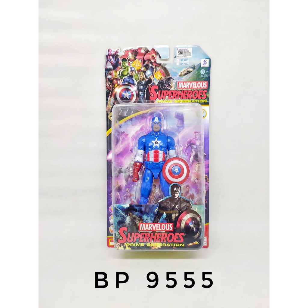 MAINAN ANAK ROBOT SUPER HERO SET TINGGI 22 CM (BP9555)