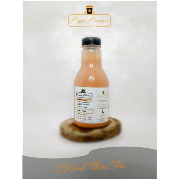 

Minuman Thai Tea 250ml bisa langsung diminum atau di frozen