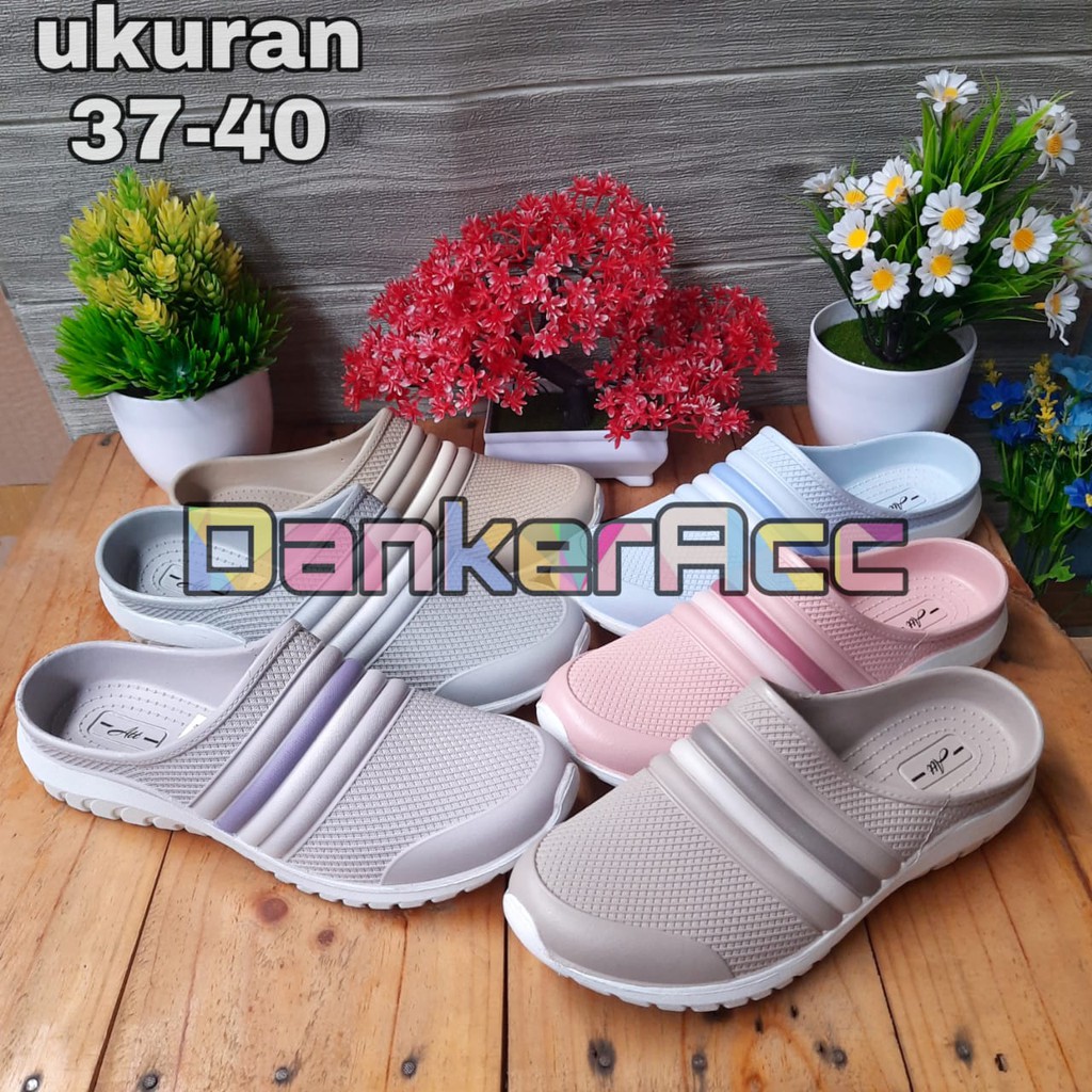 Sandal Slop Att Nswl 491 Ukuran 37-40 Sandal Selop Wanita Sepatu Santai Empuk Nyaman