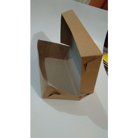 

PAPER LUNCH BOX KRAFT LAMINASI DALAM MIN ORDER 50 PC