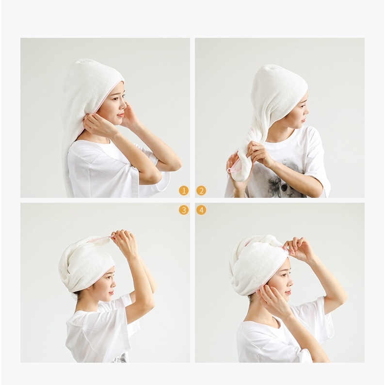 ❤GTB❤ HANDUK TURBAN Microfiber Handuk keramas cepat kering head towel fast dry R523