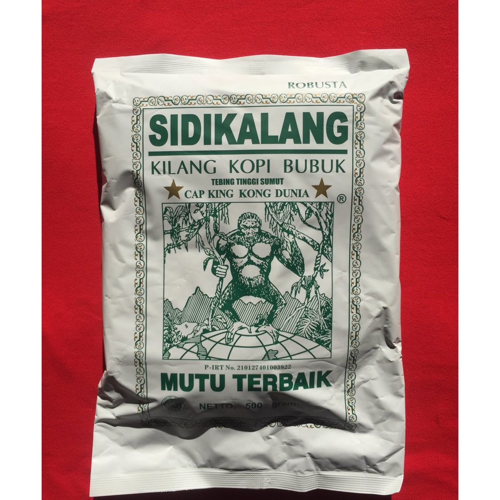 

Kopi Medan Sidikalang Cap King Kong Dunia Robusta Bubuk 500 gr