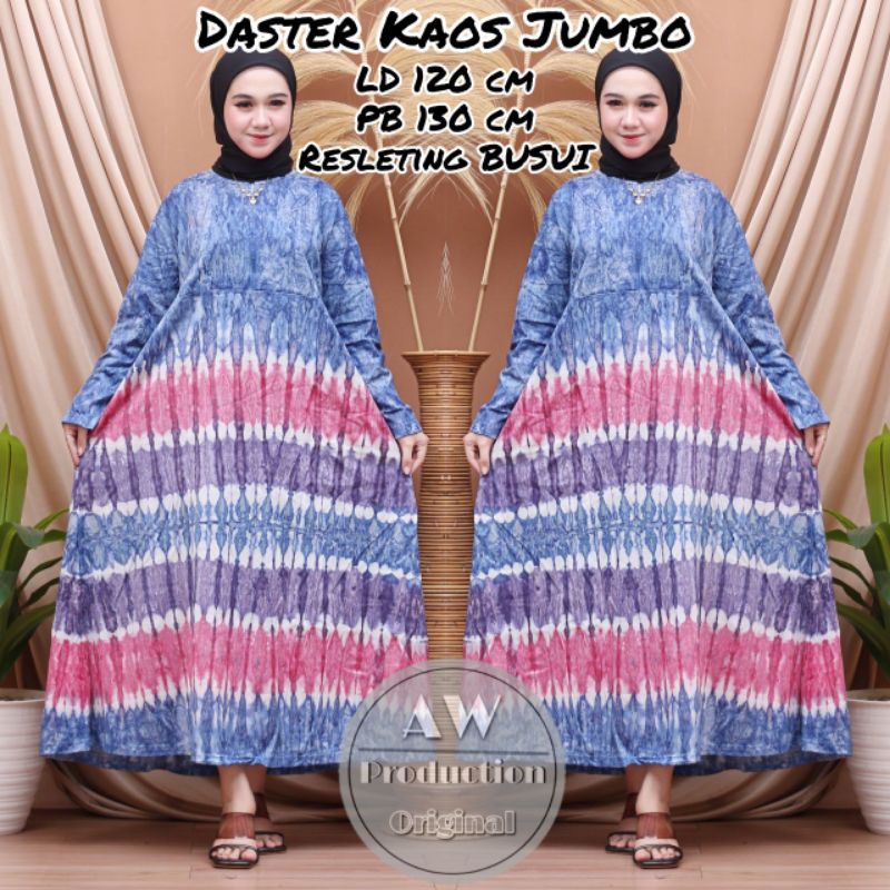 Daster Kaos Kekinian Jumbo Abstrak Home Dress Busui Resleting Depan Bumil Kekinian Terbaru Termurah Adem Halus