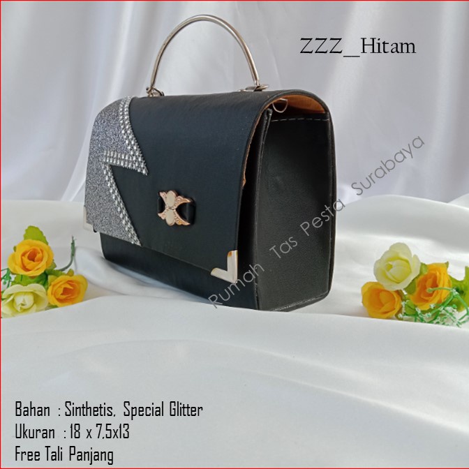 Tas Satin,Tas Clutch,Tas Seserahan,ZZZ__Hitam