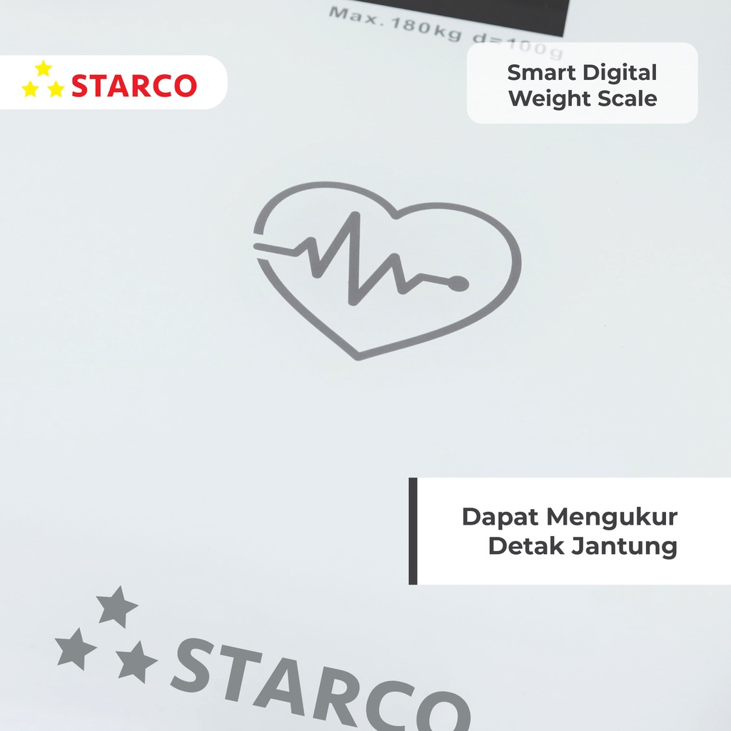 starco smart body fat scale timbangan badan digital bluetooth bmi