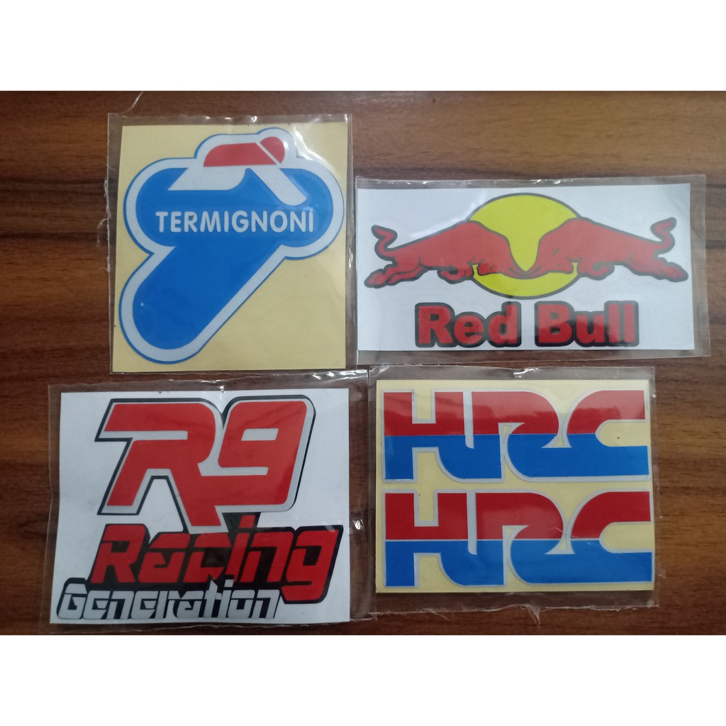Sticker cutting Termignoni red bull R9 racing HRC