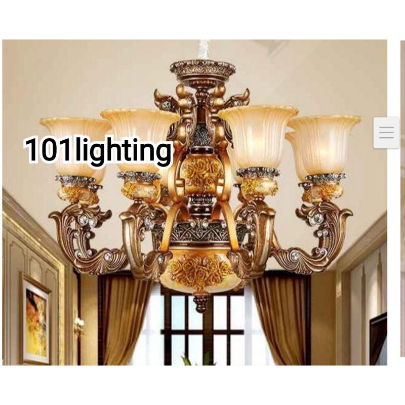 Lampu Gantung Klasik Eropa Ruang Tamu Ruang Keluarga 20336 Original High Quality Drip5588