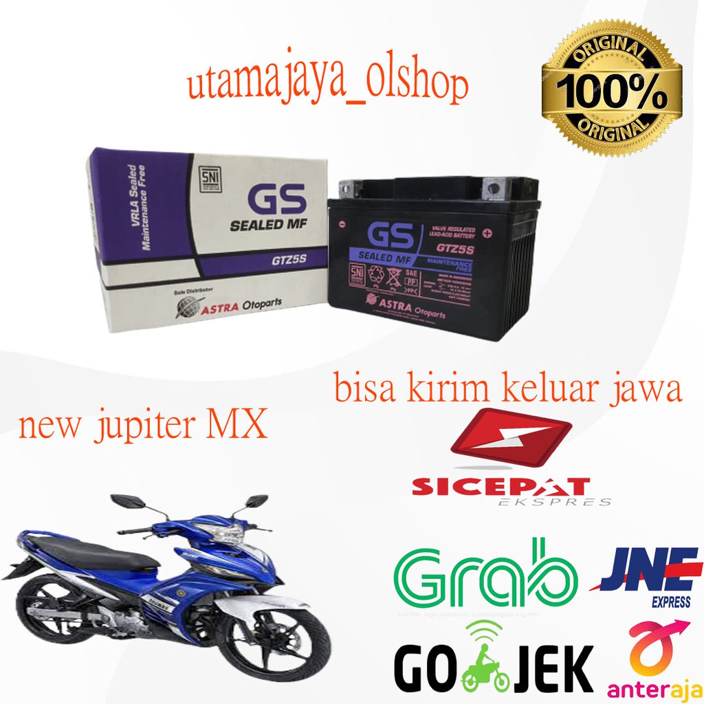 Aki gs astra asli honda vario 110 accu kering original pabrik