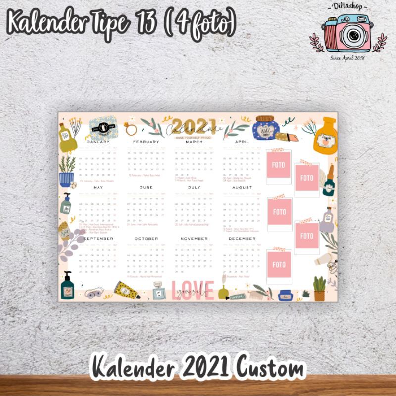 

Kalender 2025 Murah / Kalender Dinding NEW / Kalender Custom / Calendar / (Kalender Murah)