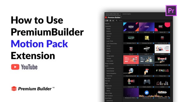 Premium Builder - Motion Pack V3 - Premiere Pro (Extension)