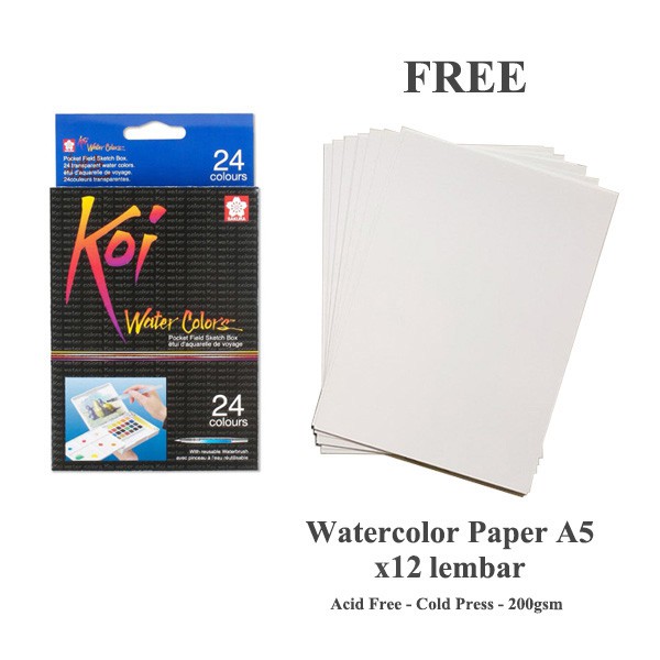 

Sakura Koi Watercolor Pocket Field Sketch Box 24