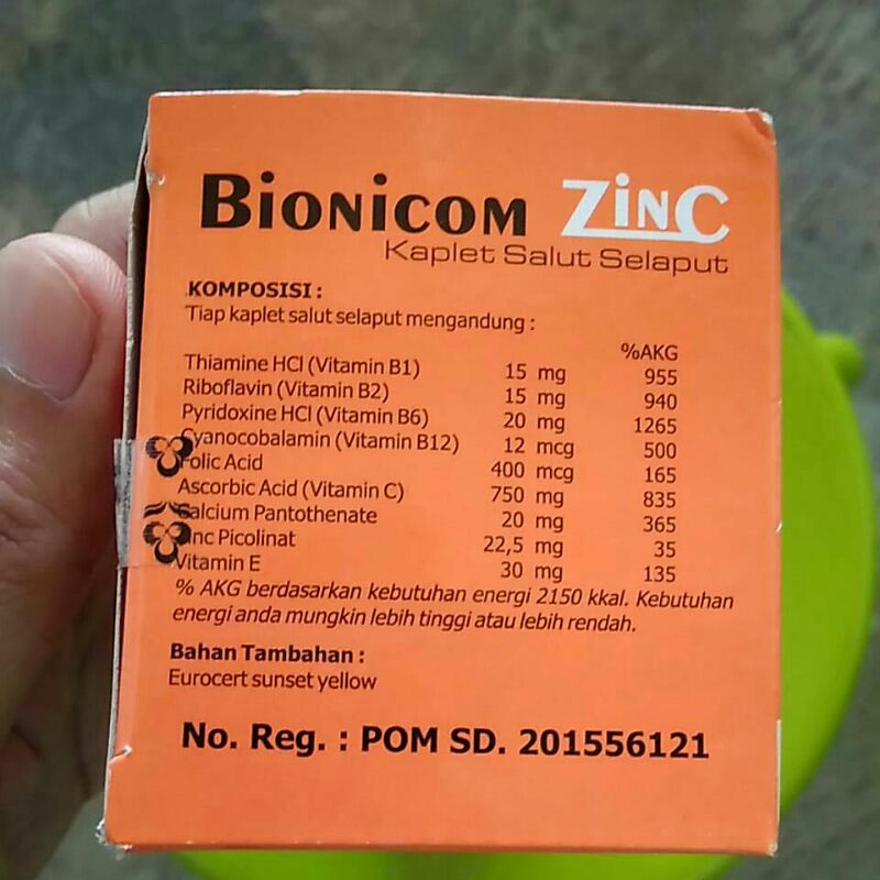 Bionicom Zinc | Multivitamin Lengkap | Imun Up ✓✓