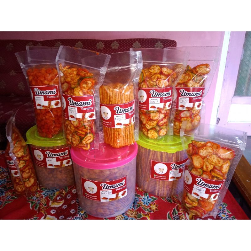 

Basreng pedas 250 gram kemasan box