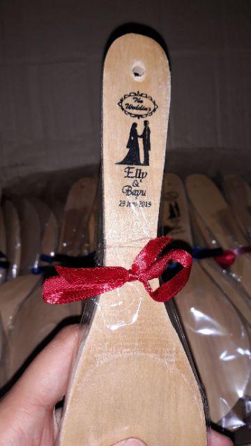 Centong Kayu Daun Lancip Murah Unik