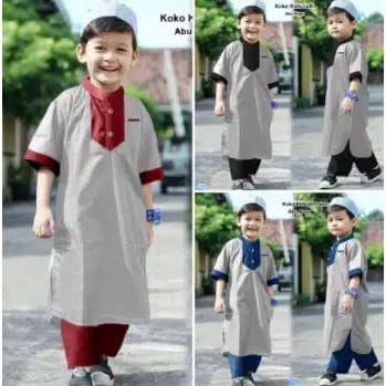 Setelan Koko Anak Stelan Jubah Anak Baju Koko Anak Laki-Laki 1- 8 THN