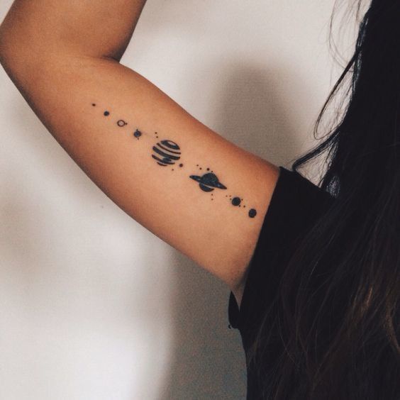 【Planet】Tato Temporer Lengan 6cm Anti Air / Tattoo Temporary Waterproof Stiker