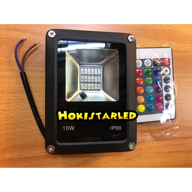 Lampu sorot RGB 10w 10watt lampu tembak warna warni 10w floodlight rgb