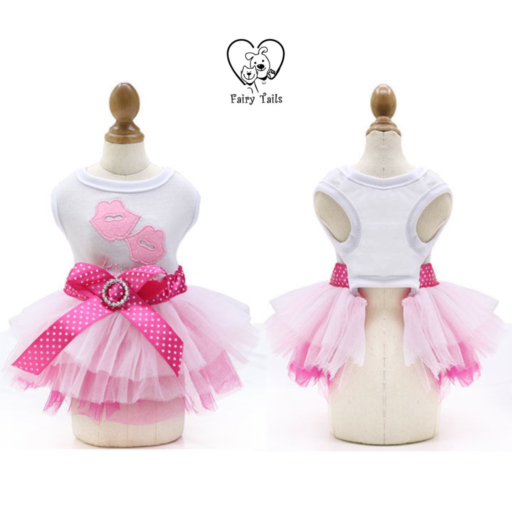 Baju Anjing Kucing Kostum Dress Princess Warna Warni dengan Rok Tutu | Pet Colorful Tutu Princess Dress