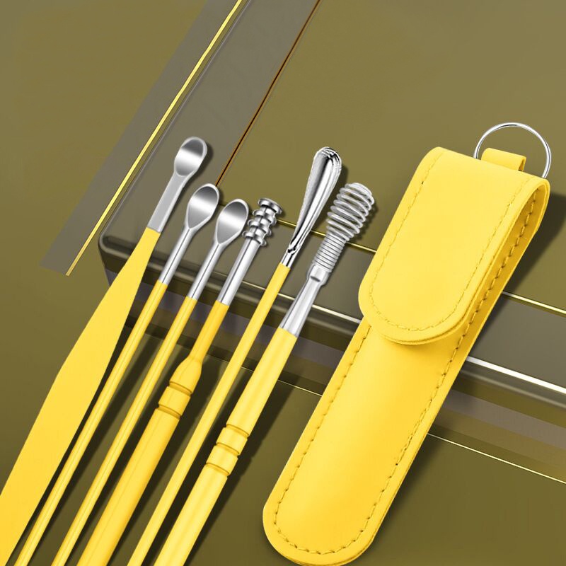 6pcs / Set Earpick / Korek Kuping Pembersih Telinga