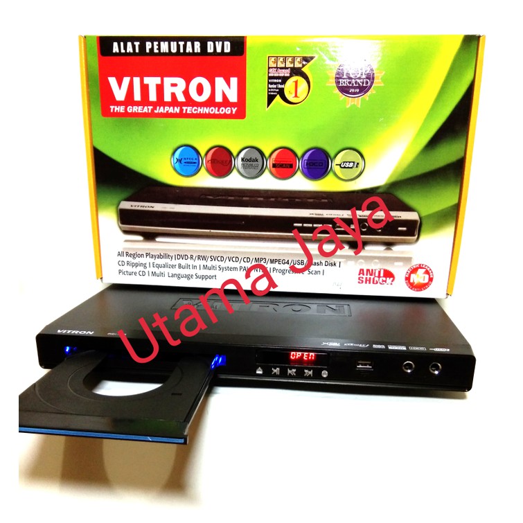 Dijual DVD PLAYER VITRON DVD  i519R MP3 MP4 PLAYER Diskon