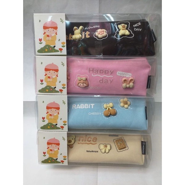 

Kotak pensil bahan / Pensil case kain / Kotak pensil model korea / Aesthetic pencil case / Kawaii pencil case / Kotak pensil lucu cute dessert food