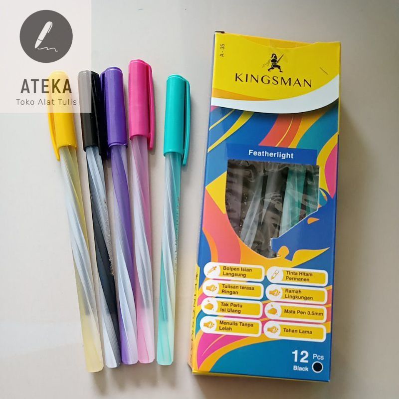 

1 PACK (12 pcs) BOLPOIN RAINBOW A-35 KINGSMAN