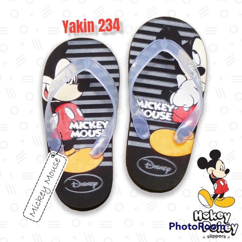 sandal jepit karakter Micky mouse disney