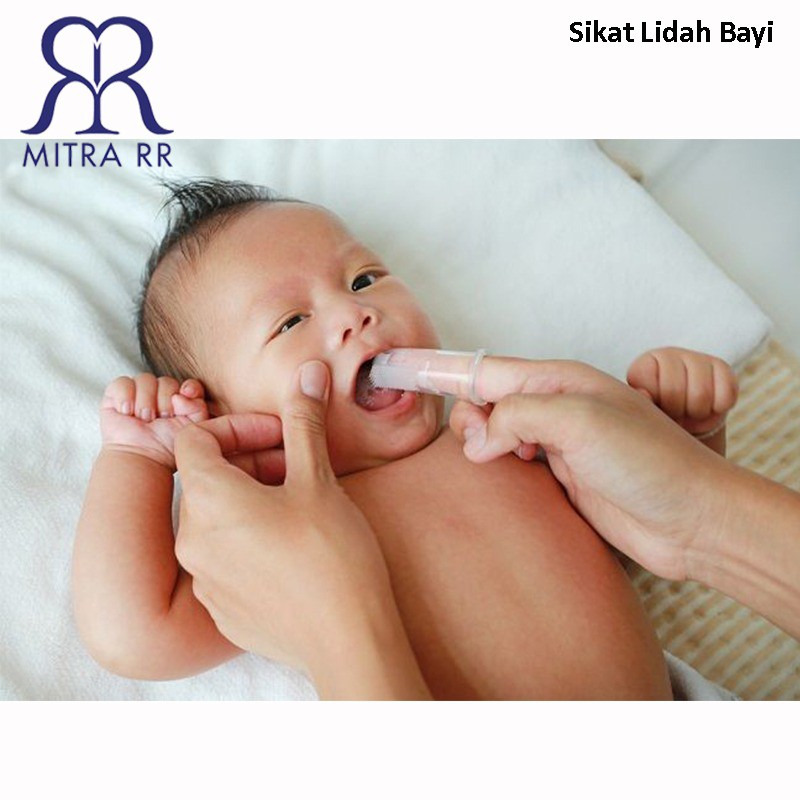 Sikat Lidah Bayi Silikon / Sikat Gigi Jari Bayi / Pembersih Lidah Bayi Silicone Baby ToothBrush