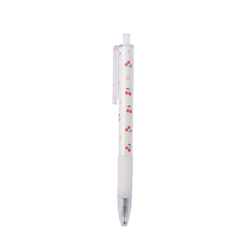 【COD Tangding】3pcs/set Creative Fruit Neutral Pressure Pen Student Stationery Cherry Pen Office Supplies Signature Pen