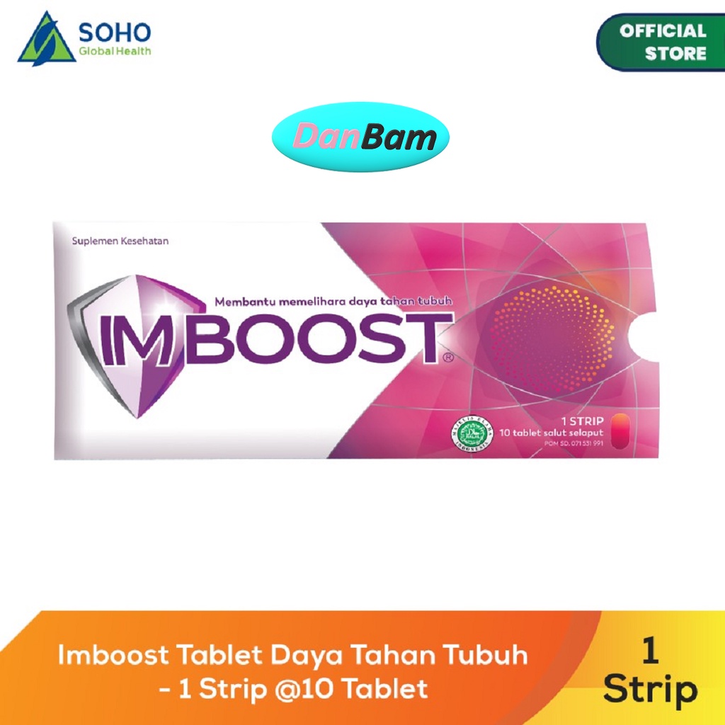 Imboost Tablet Extra Daya Tahan Tubuh - 1 Strip Isi 10 Tablet