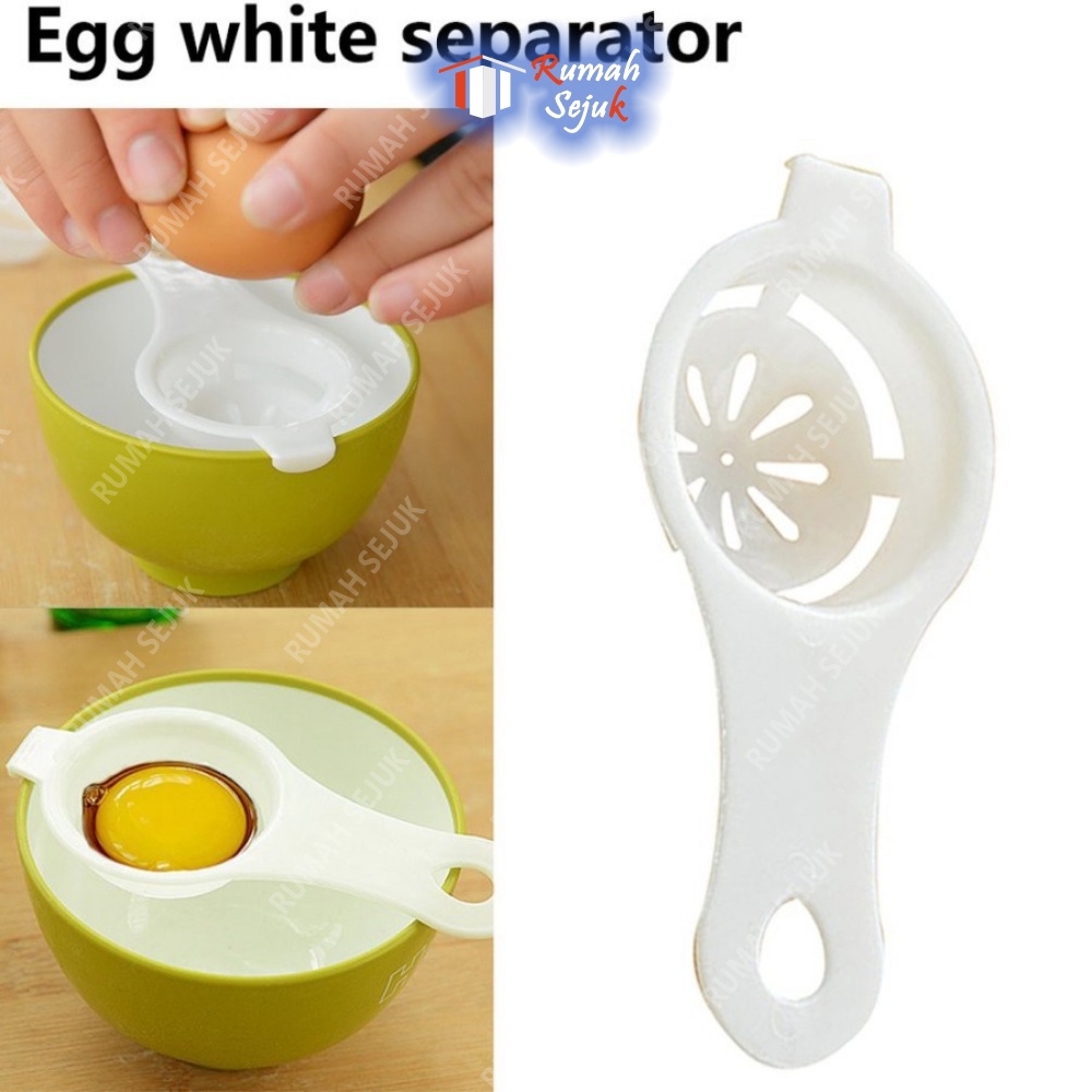 Alat Pemisah Kuning dan Putih Telur Sendok baking dapur pegangan Gagang Egg White Yellow Separator