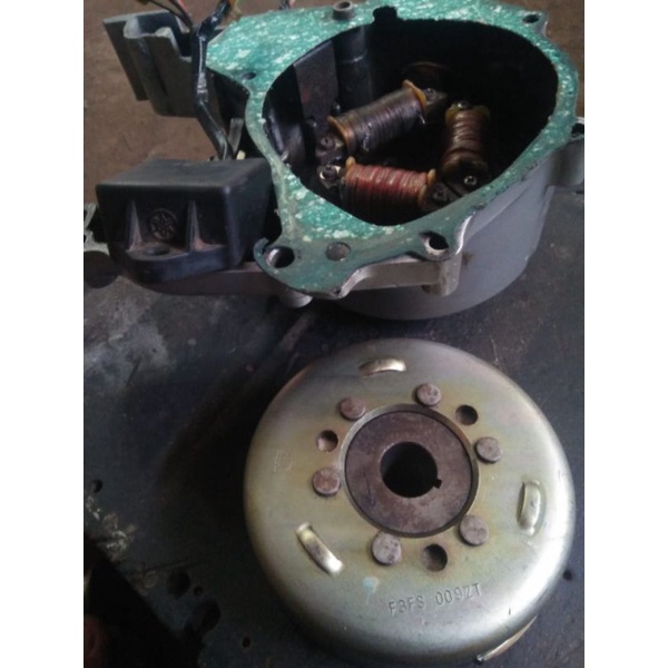 pengapian set spul spool magnit cdi alfa engkel/dobel stater original copotan normal