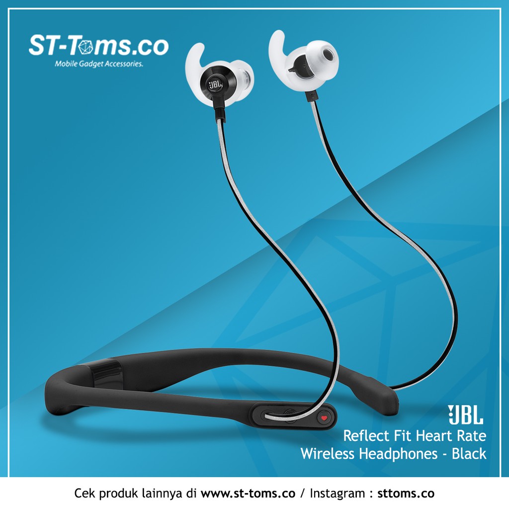 Jual JBL Reflect Fit Heart Rate Wireless Headphones - Black  Indonesia|Shopee Indonesia