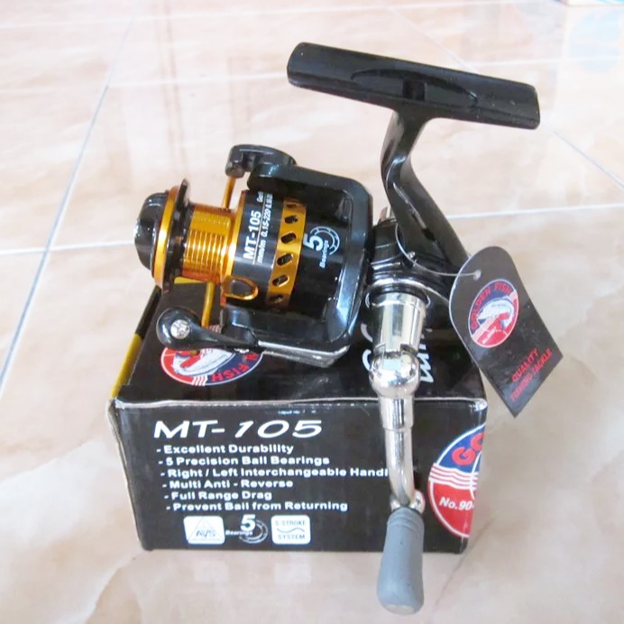 Reel PANCING MURAH Spinning Golden Fish Metanium MT 105 5bb - Katrol Pancing - Gulungan Pancing