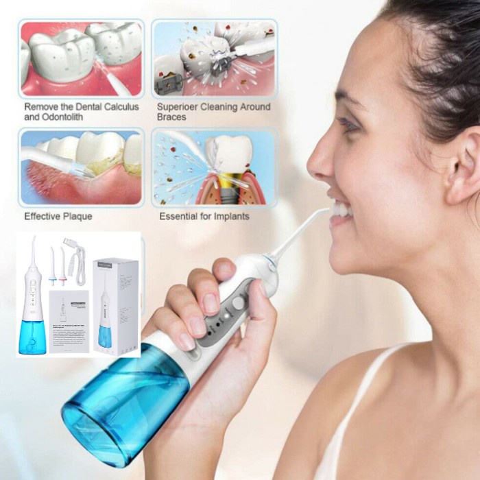 Portable Oral Irrigator Water Flosser Dental Electric Floss FC1591