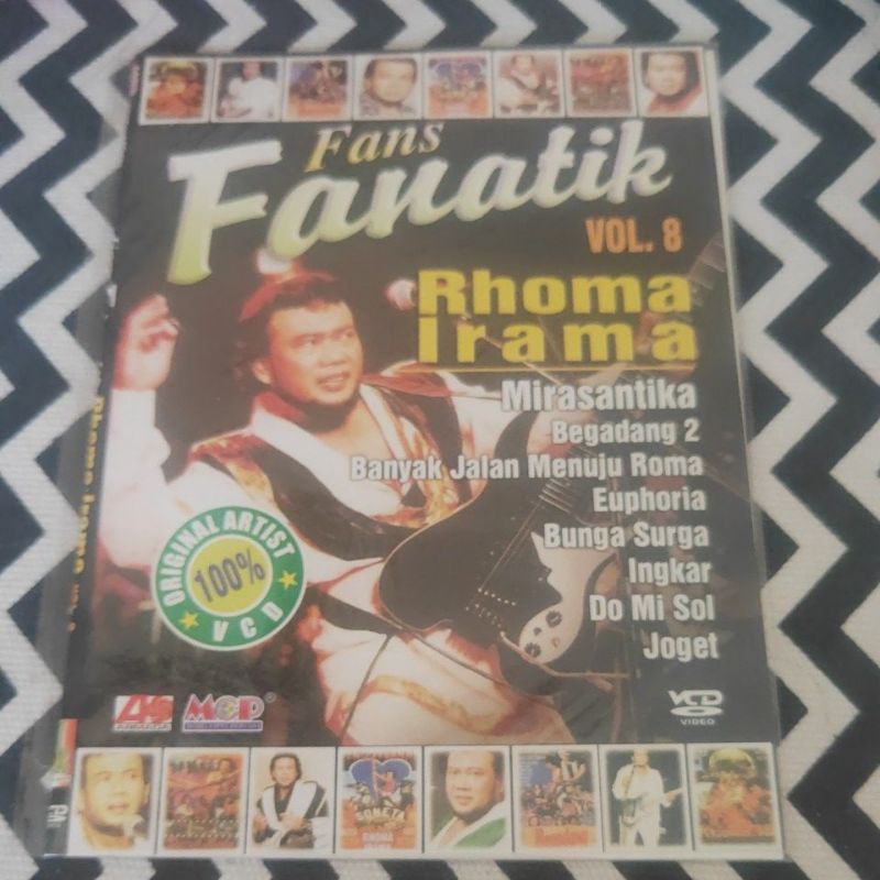 VCD KARAOKE ORIGINAL FANS FANATIK RHOMA IRAMA VOL.8
