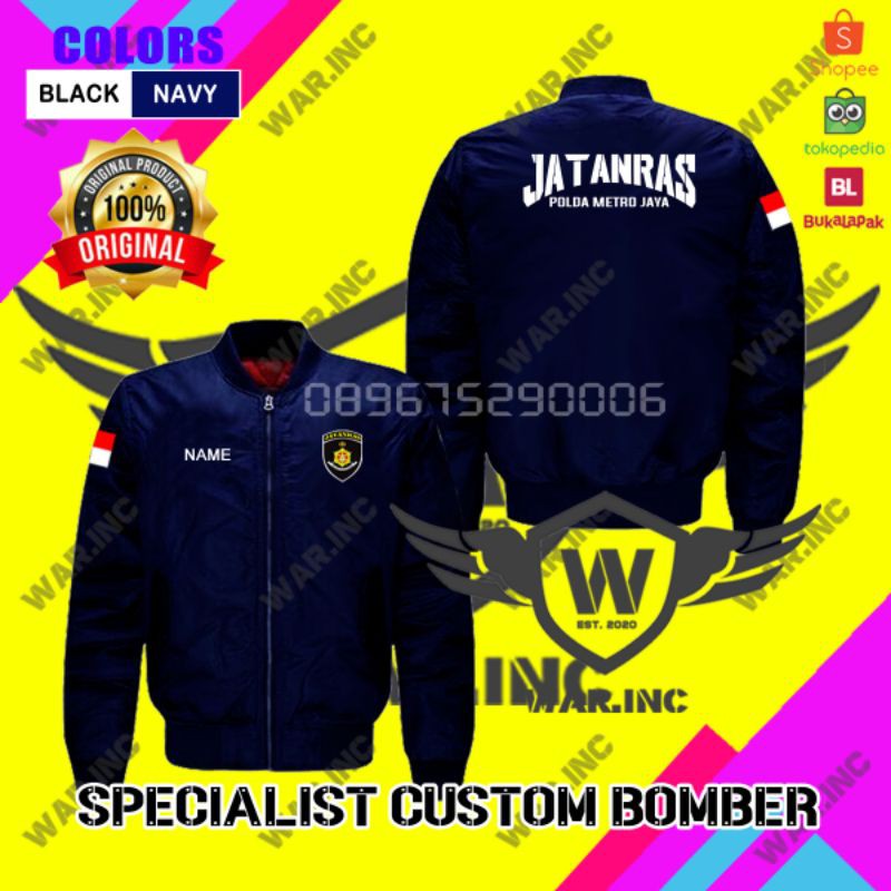 JAKET BOMBER JATANRAS POLDA METRO JAYA