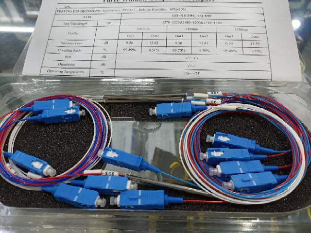 Spliter ratio 5:95 Three window/FBT spliter ratio /clouper ratio UPC