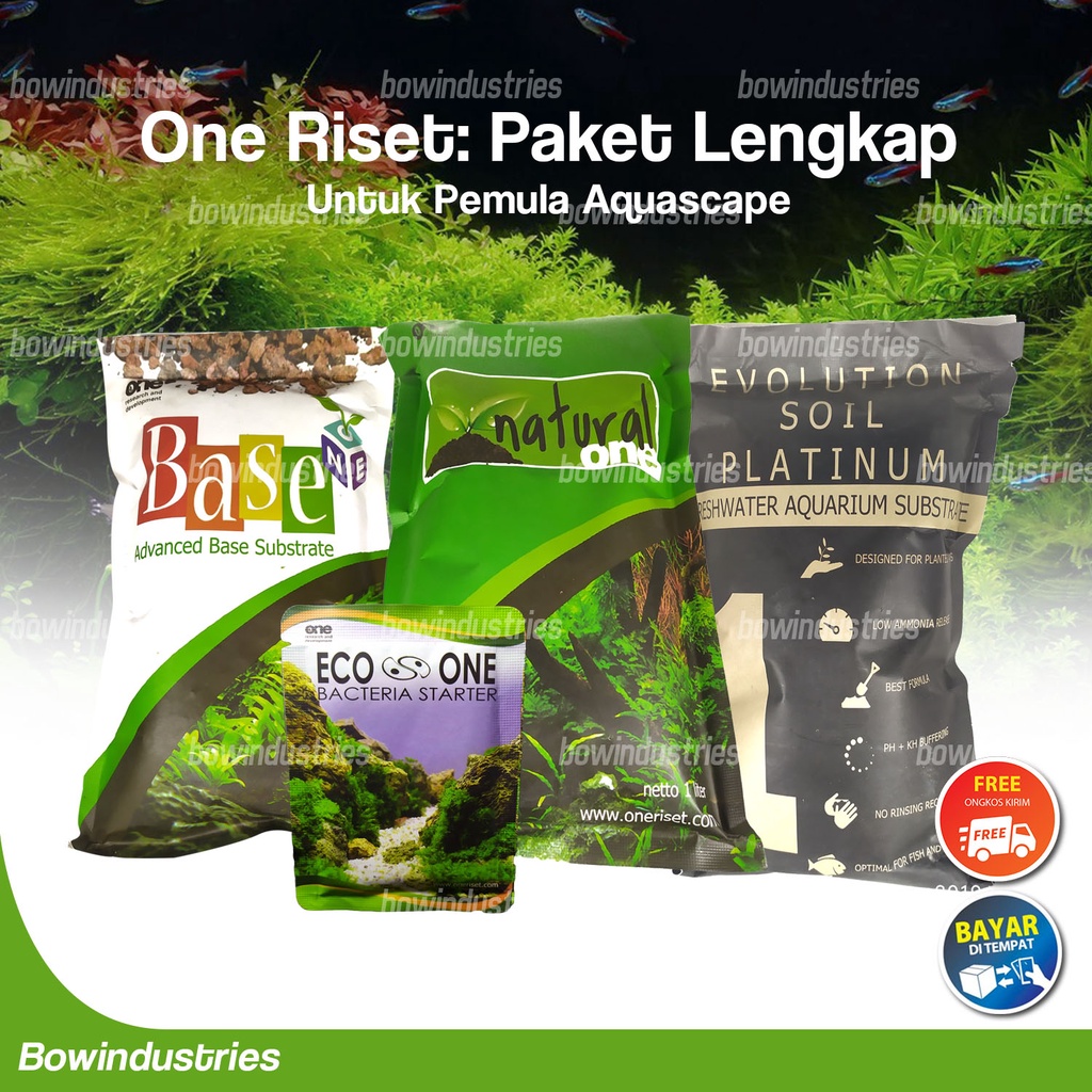 Paket Lengkap Media Tanam Aquascape untuk Pemula ONE RISET
