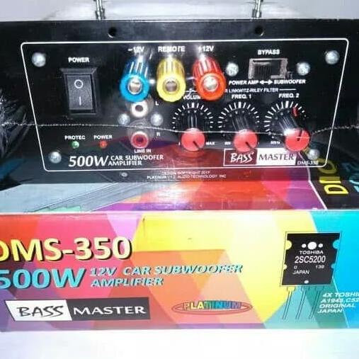 Power Amplifier Subwoofer Mobil Car Subwoofer Amplifier Mono Dms-350