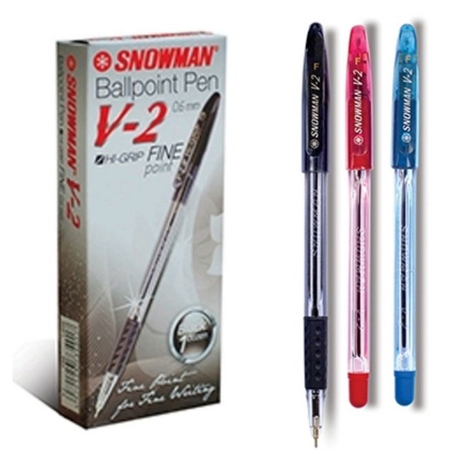 

Pulpen SNOWMAN V-2 / V2 Fine Point 0.6 mm / Medium Point 1.0 mm