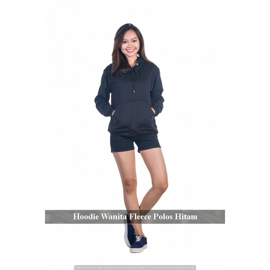 Sweater Cewek Bagus | Hoodie wanita keren | Non Sleting hitam