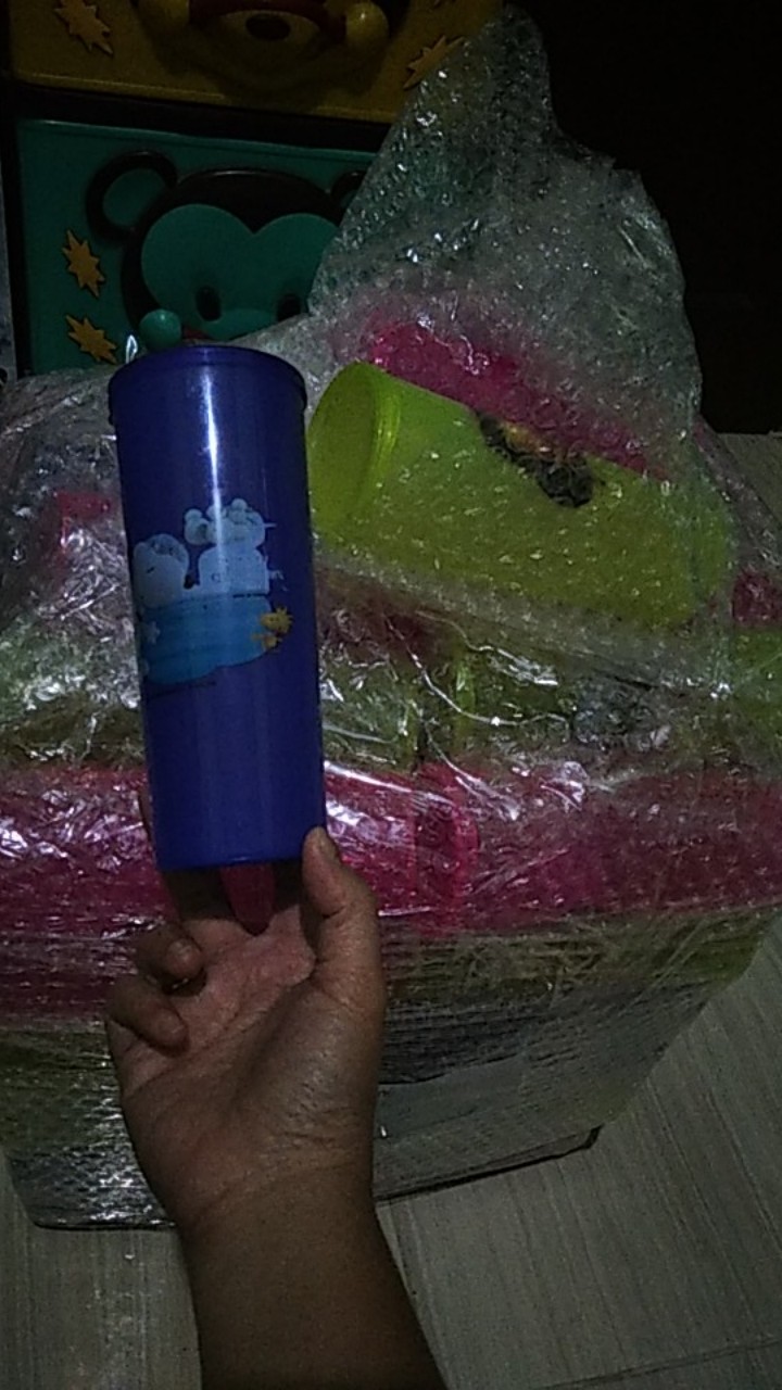 Gelas Murah Calista Kami Gelas Panjang Warna Ulang Tahun