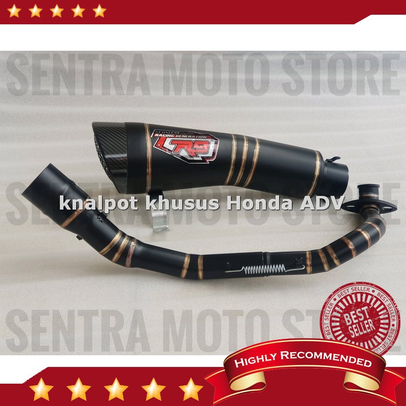 Diskon Knalpot racing r9 black honda adv 150