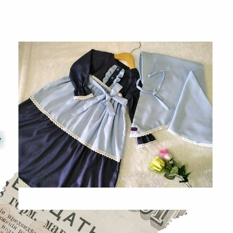 Set Rania Gamis Anak Katun Madina