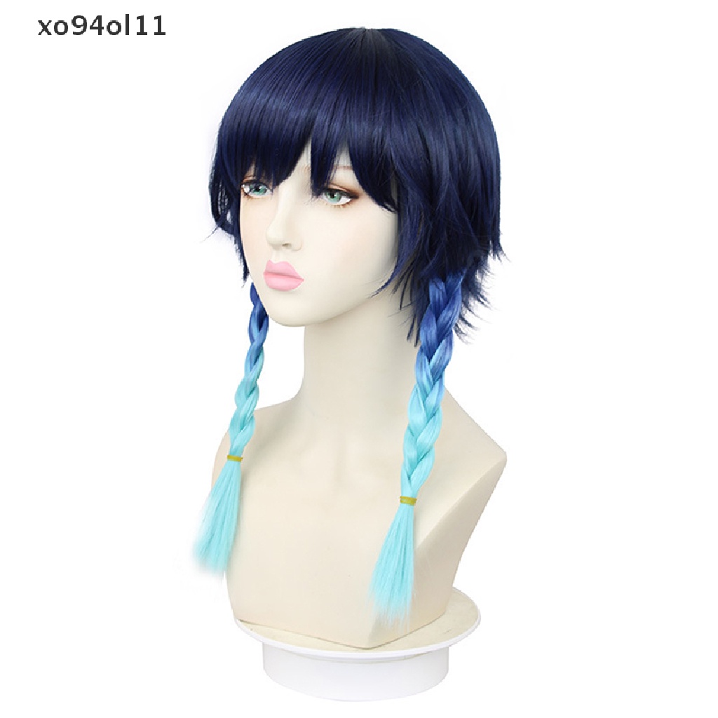 Xo Wig / Rambut Palsu Warna Biru Untuk Cosplay Anime Halloween