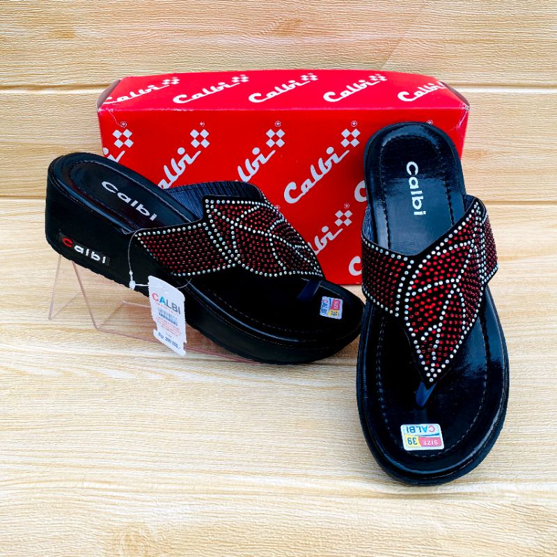 SANDAL WANITA WEDGES TERBARU MODEL CALBI/ SANDAL WEDGES TERBARU-2