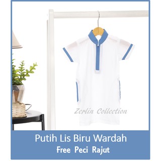 ZERLIN Baju Gamis Putih Biru Terang Anak Anak Laki Laki ZERLIN Baju Gamis Putih Biru Terang Anak Anak Laki Laki