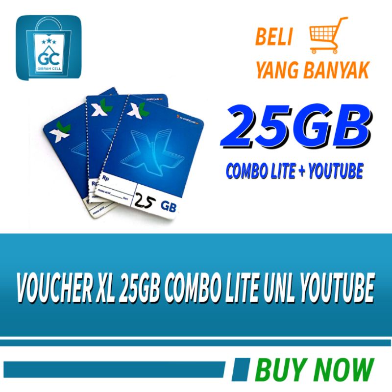 Voucher XL Combo Lite 25GB + YouTube Unlimited Turbo