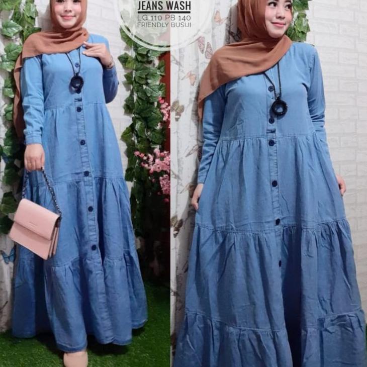 Flash Sale - /BAJU JEANS WANITA/MAXY DRESS/GAMIS LEVIS /JEANS  CANTIK/GAMIS /GAMIS TERLARIS/ ~